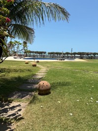 Casa pé na areia com piscina, jacuzzi e suítes climatizadas