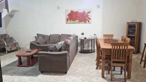 Sala integrada com cozinha