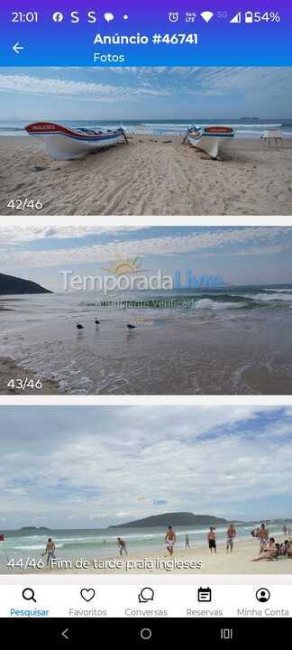 Casa para aluguel de temporada em Florianopolis (Praia dos Ingleses)