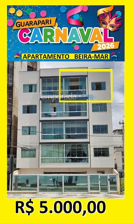 Apartamento para aluguel de temporada em Guarapari (Praia do Morro)