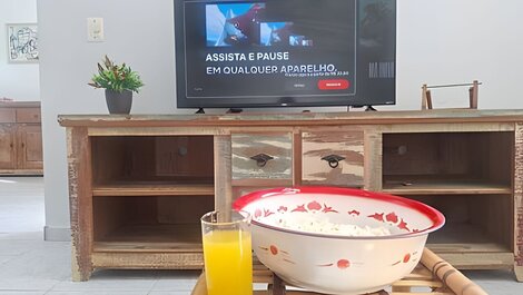 Praia, piscina e churrasco