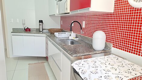 Cobertura com jacuzzi, churrasqueira e vista mar