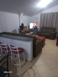 Sala de estar e tv 