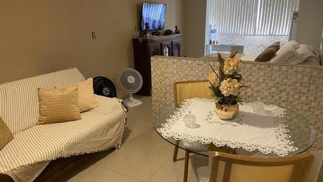 Studio com quarto casal e sala