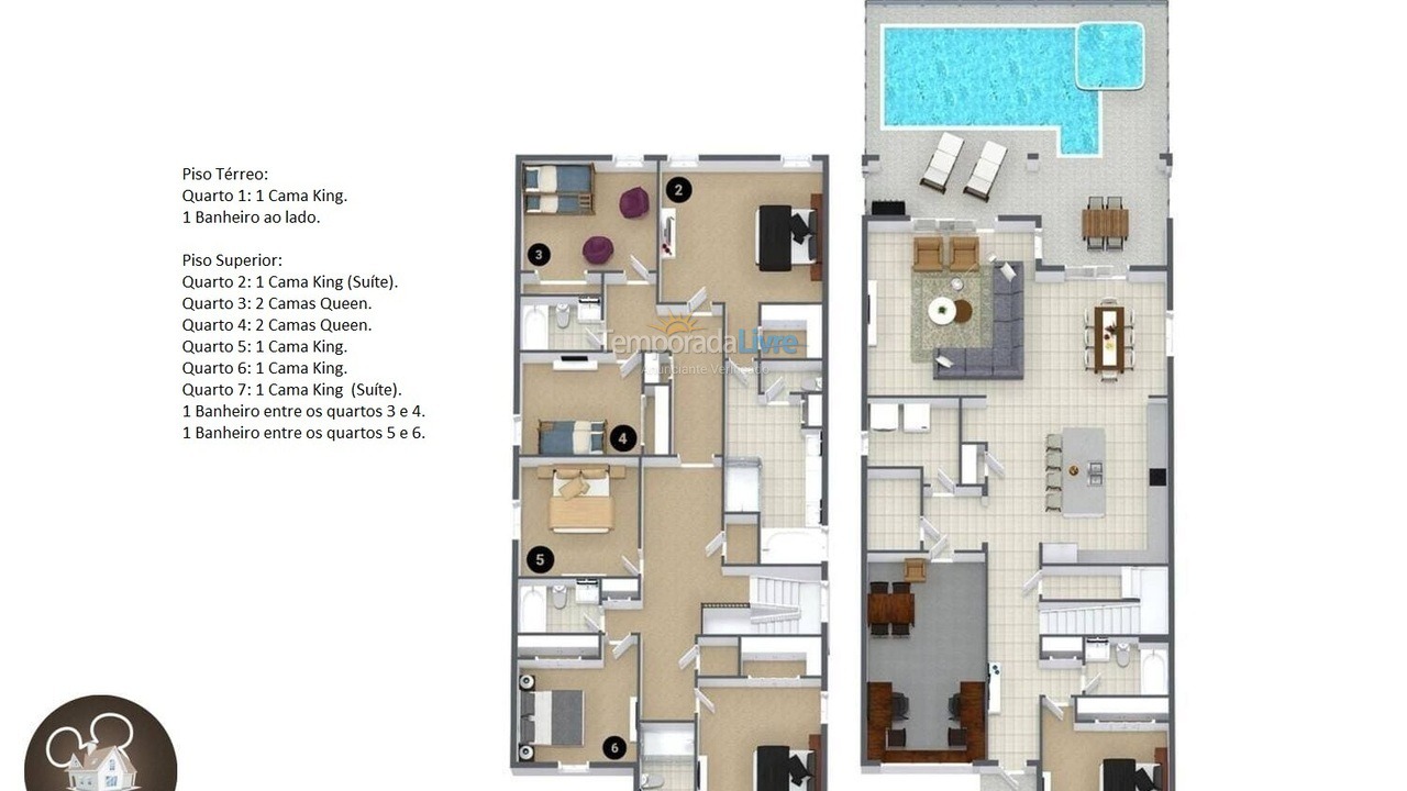 Casa para aluguel de temporada em Orlando (Davenport)