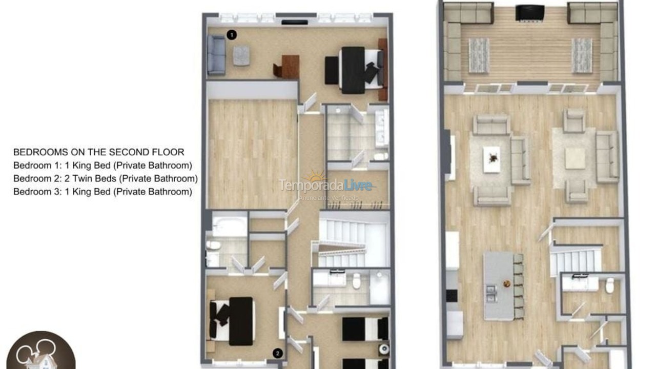 Casa para aluguel de temporada em Orlando (Kissimmee)