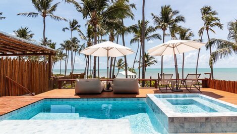 Feet in the sand in Milagres | Pool &amp; Sauna | Huna04