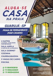Casa para alquilar en Guarujá - Praia do Pernambuco