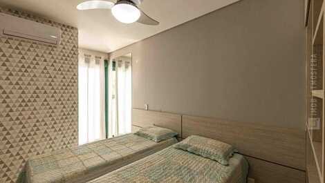 Apartamento con 2 suites en el Condominio Reserva DNA - Ubatuba - SP