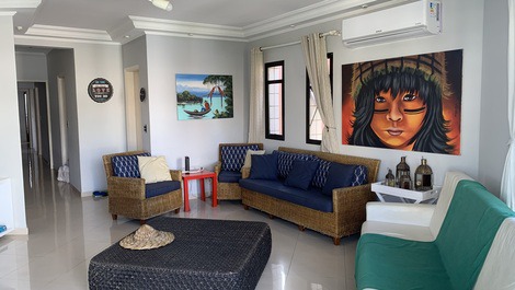 Apartamento com ar condicionado temporada Praia Enseada - Guarujá