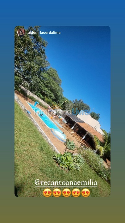 Chácara / sítio para aluguel de temporada em Senador Canedo (Parque Alvorada)