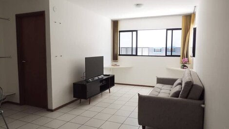 Amplio y confortable dormitorio y sala de estar en PAJUÇARA