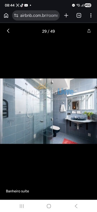 Apartamento para alquiler de vacaciones em Santos (Gonzaga)