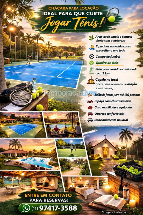 Ranch for vacation rental in Ibiúna (Condominio West Lake)