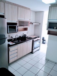 3 habitaciones en Praia Grande 🌊 A 80m del mar Aire acondicionado, Wi-Fi, Piscina