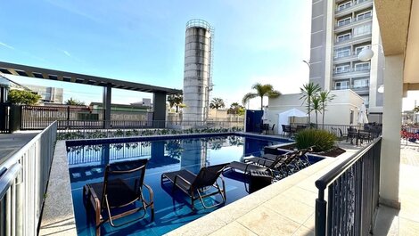 Apto com Varanda Vista Mar em Cabedelo