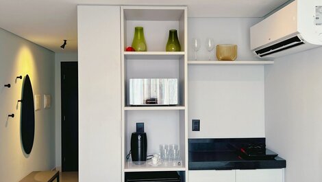 Flat p/ 2 pessoas-Alta Garden Pé Na Areia