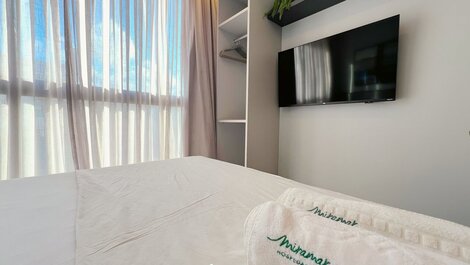 Flat p/ 2 pessoas-Alta Garden Pé Na Areia