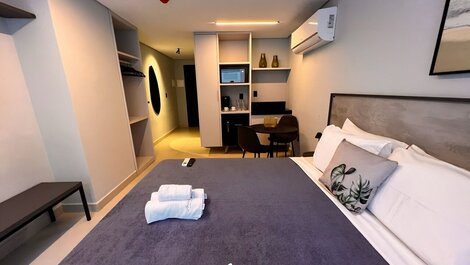 Flat com Terraço Alta Garden- Miramar Hospedagens