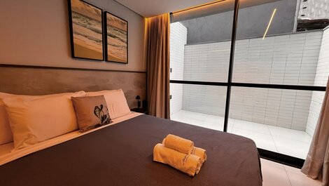 Flat com Terraço Alta Garden- Miramar Hospedagens