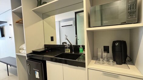 Flat com Varanda Térrea Alta Garden- Miramar