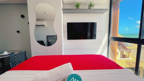 Flat com Vista-Mar da Janela -Miramar Hospedagens