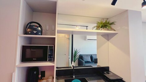 Flat com Vista-Mar da Janela -Miramar Hospedagens