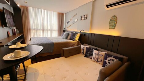 Flat Charmoso com Vista-Mar-Miramar