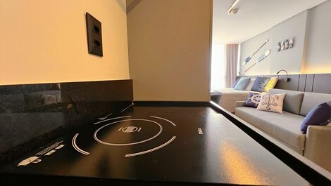 Flat Charmoso com Vista-Mar-Miramar