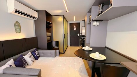 Flat Charmoso com Vista-Mar-Miramar