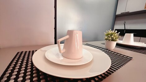 Flat c/Varanda e Vista Mar Lateral - Miramar