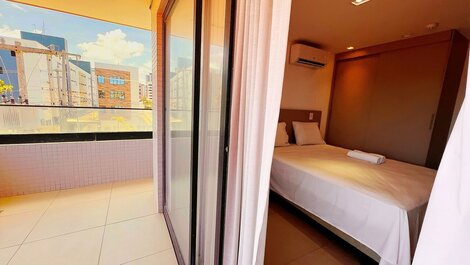 Apartamento con balcón, 2 habitaciones, Jardim Oceania-Miramar