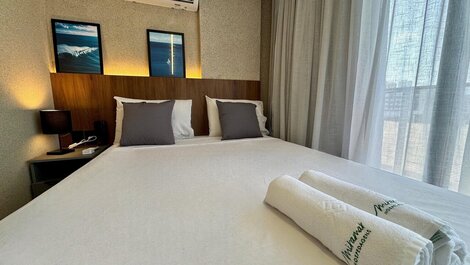 Flat para Casal c/ Varanda Vista Mar Alta Marine