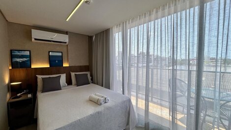 Flat para Casal c/ Varanda Vista Mar Alta Marine