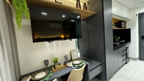 Flat Moderno Proximo a Praia no Get By Side