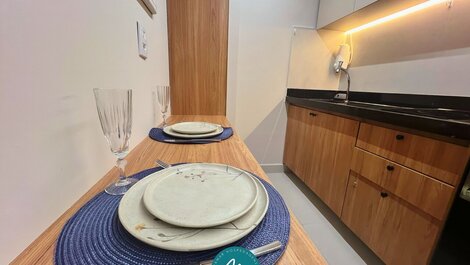 Flat p/ 3 pessoas no Cabo Branco