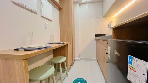 Flat p/ 3 pessoas no Cabo Branco