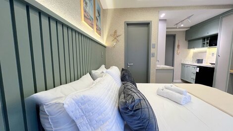 Apartment for 3 people with balcony in Jardim Oceania