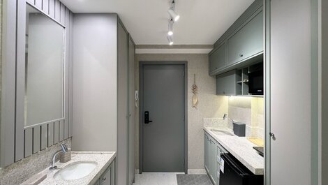 Apartment for 3 people with balcony in Jardim Oceania