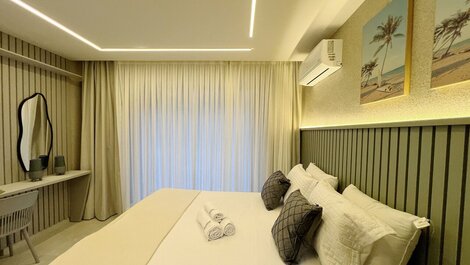 Apartment for 3 people with balcony in Jardim Oceania