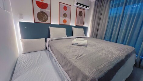 Flat p/ 3 pessoas no Hit Cabo Branco-Miramar