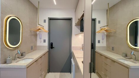 Flat vista mar no Jardim Oceania