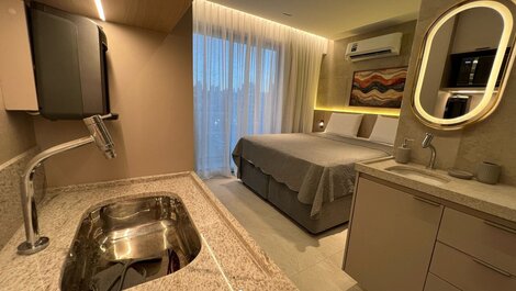 Flat vista mar no Jardim Oceania