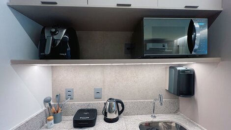 Flat vista mar no Jardim Oceania