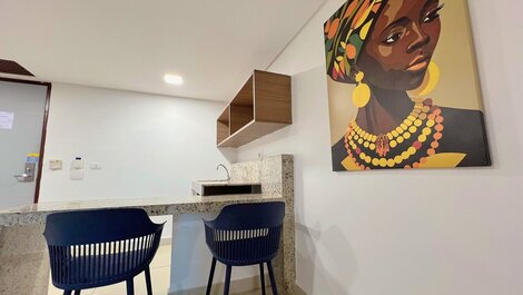 Flat c/Vista para o Mar- Miramar Hospedagens