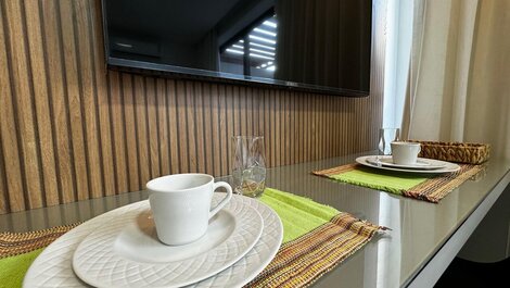 Flat Charmoso com Jacuzzi no Get by side