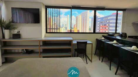 Flat p/ 4 pessoas em Manaíra -Miramar Hospedagens