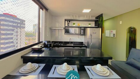 Flat p/ 4 pessoas em Manaíra -Miramar Hospedagens