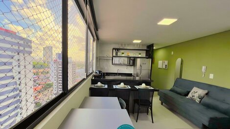 Flat p/ 4 pessoas em Manaíra -Miramar Hospedagens