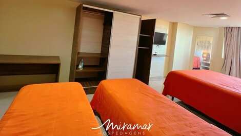 Flat c/Vista Mar Lateral-Miramar Hospedagens